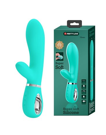 Pretty Love - Thomas - Rabbit Vibrator- Turquoise