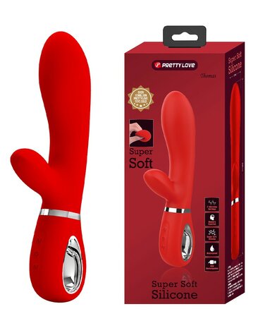 Pretty Love - Thomas - Rabbit Vibrator- Rood