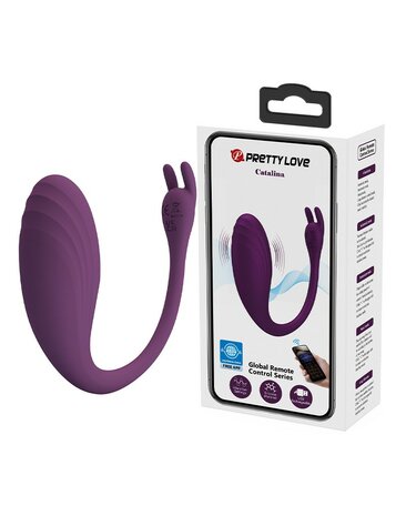 Pretty Love - Catalina - Draagbare Vibrator met App-bediening - Paars