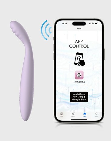 Svakom - Cici 2 - Verwarmende G-Spot Vibrator Met Flexibele Kop - Met App Control - Lila