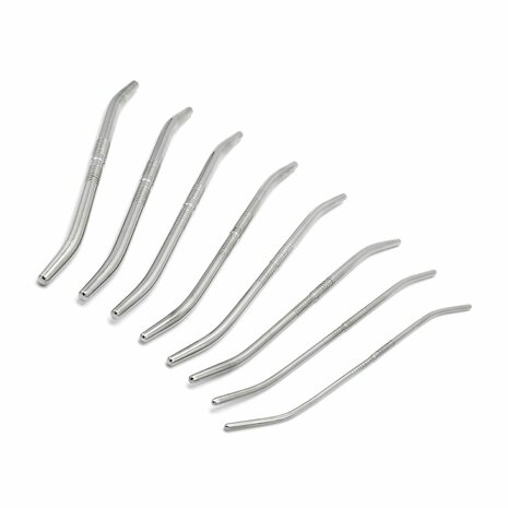 Kiotos Steel - Double End Dilator Set met Curve - RVS - 8 stuks