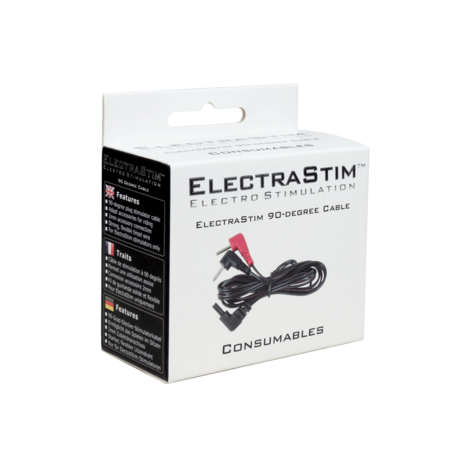 ElectraStim - Electrosex - Kabel met 90 Graden Plugs