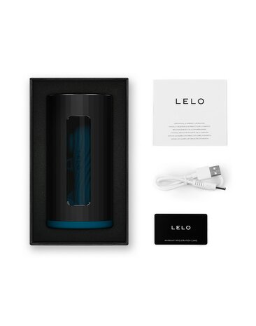 LELO - F1S V3 - Interactieve Masturbator met App Control - Blauw/Zwart