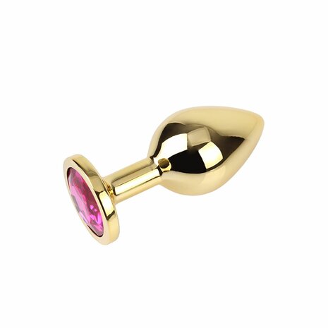 Matrix Mont - Rosy Gem - Gouden Anaal Plug - Aluminium - Diameter 33 mm