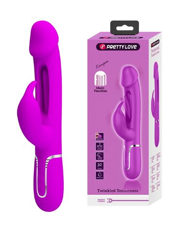 Pretty Love - Kampas - Rabbit Vibrator - Paars