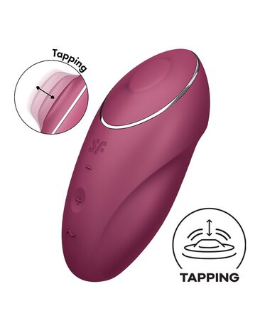 Satisfyer - Tap & Climax 1 - Vibrerende Clitoris Vibrator met Tik/Tapping Functie - Paars