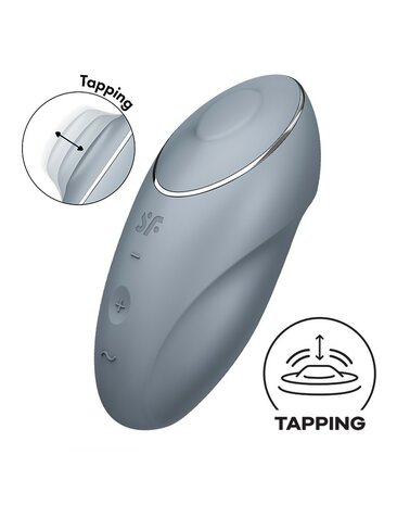 Satisfyer - Tap & Climax 1 - Vibrerende Clitoris Vibrator met Tik/Tapping Functie - Lichtblauw