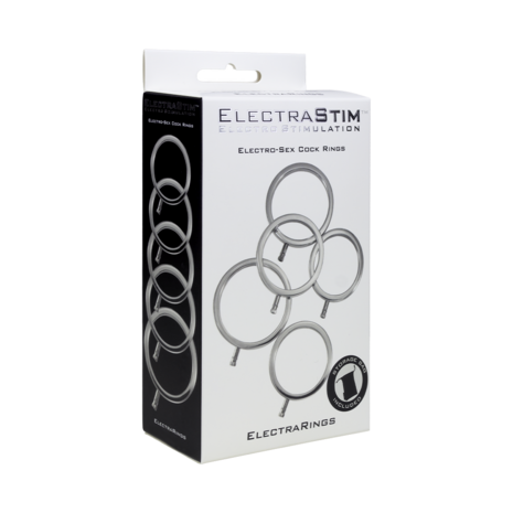 ElectraStim - Electrosex - Electra Rings - Massief Metalen Cockringen Set - 5 maten