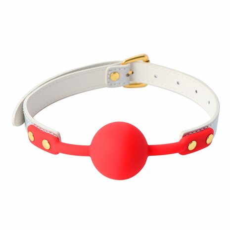 Kiotos BDSM - Summertime - Ball Gag - Wit/Rood