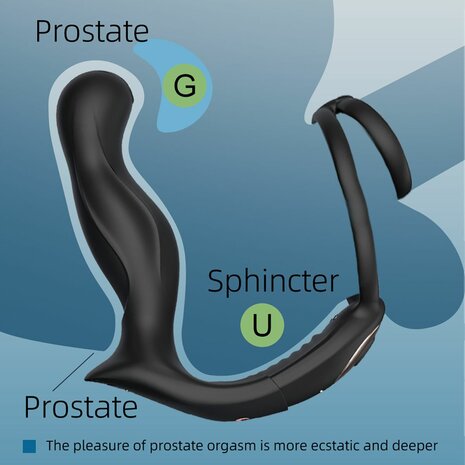 Sevanda - Black Mamba - Cockring met Prostaat Massager