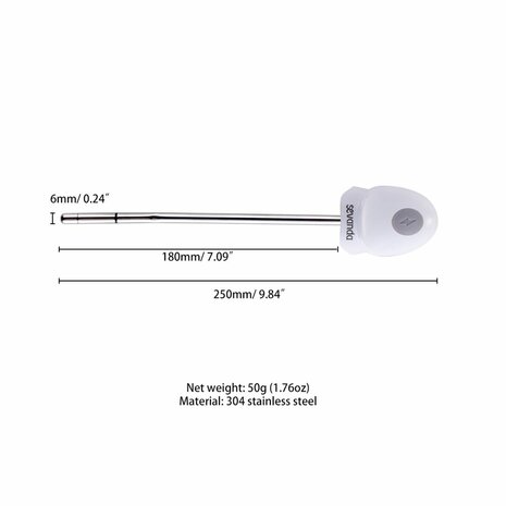 Sevanda - Vibrerende & E-stim Metalen Urethral Dilator