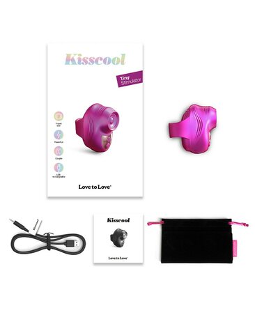 Love to Love - Kisscoll - Vinger Vibrator met Tapping Functie - Parelmoer Roze