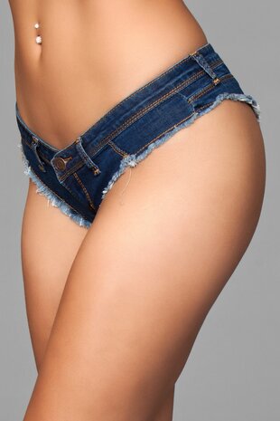 Be Wicked - Buns Out Cheeky - Shorts - Blauw - Maat S