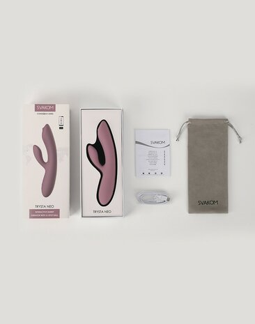 Svakom - Trysta Neo - Interactieve Rabbit Vibrator met G-Spot Balletje - Pink