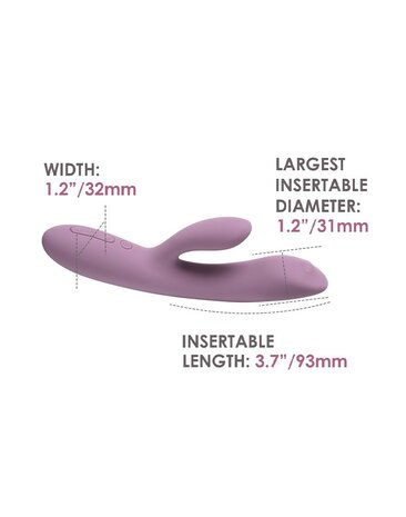 Svakom - Trysta Neo - Interactieve Rabbit Vibrator met G-Spot Balletje - Pink