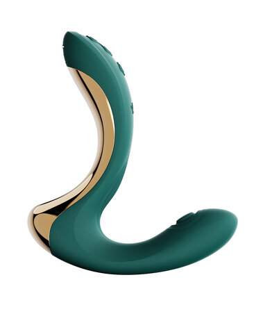 Zalo - Talis - G-Spot Pulsewave Vibrator met Zuigfunctie en Verwarmfunctie - Smaragd Groen