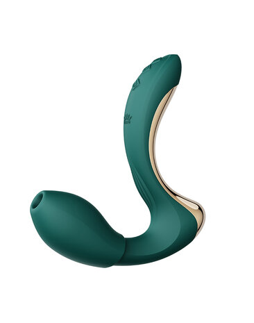 Zalo - Talis - G-Spot Pulsewave Vibrator met Zuigfunctie en Verwarmfunctie - Smaragd Groen