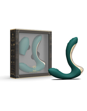 Zalo - Talis - G-Spot Pulsewave Vibrator met Zuigfunctie en Verwarmfunctie - Smaragd Groen