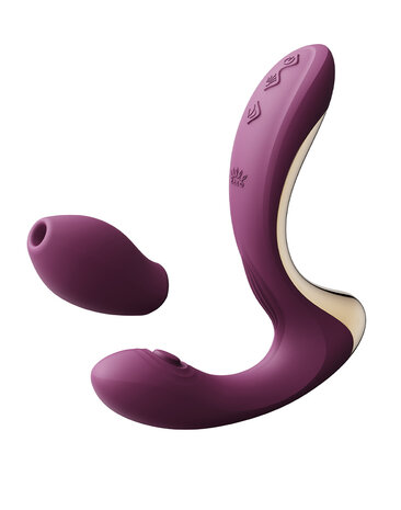 Zalo - Talis - G-Spot Pulsewave Vibrator met Zuigfunctie en Verwarmfunctie - Amethyst Paars