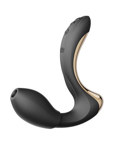 Zalo - Talis - G-Spot Pulsewave Vibrator met Zuigfunctie en Verwarmfunctie - Zwart