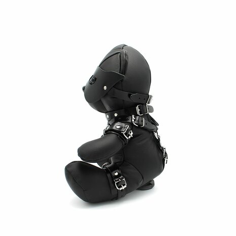 Kiotos Leather - EDDY de BDSM Teddybeer - Black Blindfold - Leder