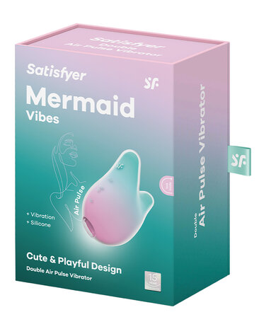 Satisfyer - Mermaid Vibes - Vibrerende Luchtdruk Vibrator - Mint/Roze