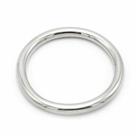 Kiotos - Ronde Cockring - 8 mm hoog - dikte 5 mm - RVS - Diameter 65 mm