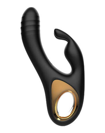 Rimba - Sensual nights SN09 - Stotende Rabbit Vibrator - Zwart