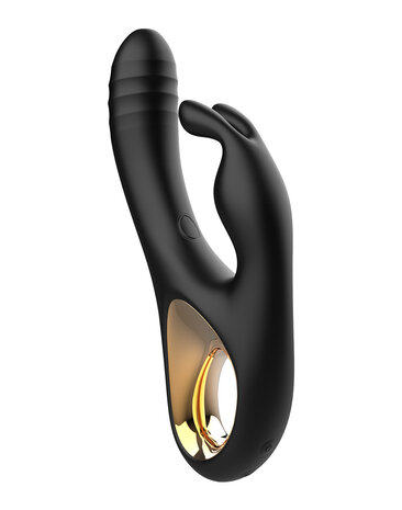 Rimba - Sensual nights SN09 - Stotende Rabbit Vibrator - Zwart