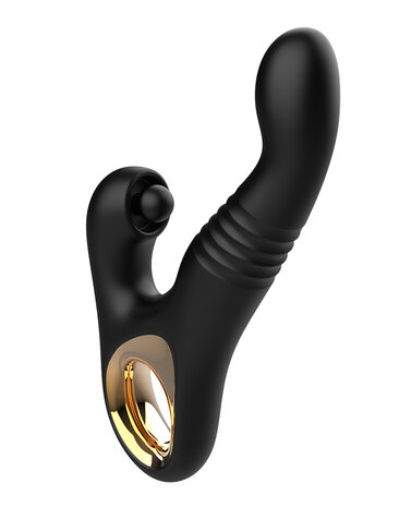 Rimba - Sensual nights SN08 - Stotende Vibrator met Tapping Functie - Zwart