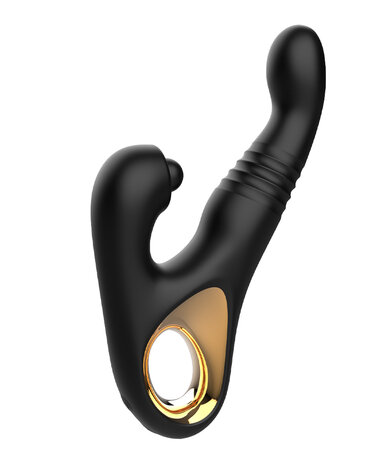 Rimba - Sensual nights SN08 - Stotende Vibrator met Tapping Functie - Zwart