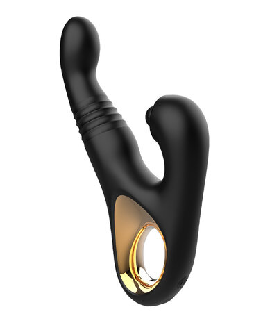 Rimba - Sensual nights SN08 - Stotende Vibrator met Tapping Functie - Zwart