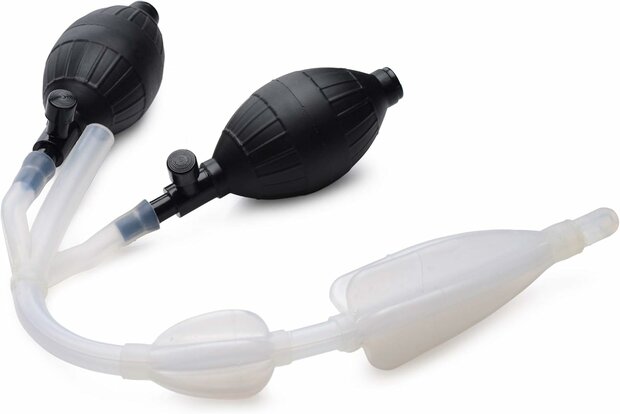 CleanStream - Anaal Douche met Twee Opblaasbare Ballonnetjes en Pompjes