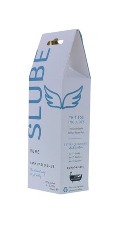 Slube - Pure - Single Bath Play - Body to Body Glijmiddel - 2 x 125 gram