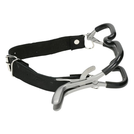 Brutus - Gag - Mondklem - Jennings Mondklem - Leather Strap-On Jennings Clamps