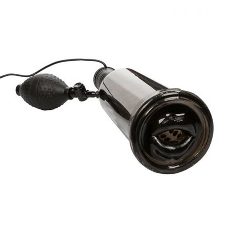 Calexotics - Waterproof Turbo Stroker - Penispomp en Masturbator - 2 in 1 - RookGrijs