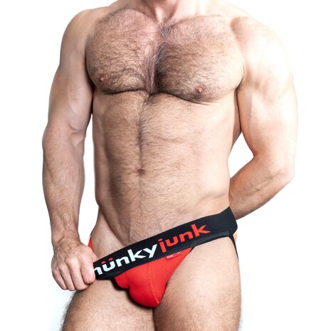 Oxjok Hunker - Comfy Pouch Slider Jockstrap - Red Hot - Maat L