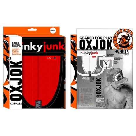 Oxjok Hunker - Comfy Pouch Slider Jockstrap - Red Hot - Maat L