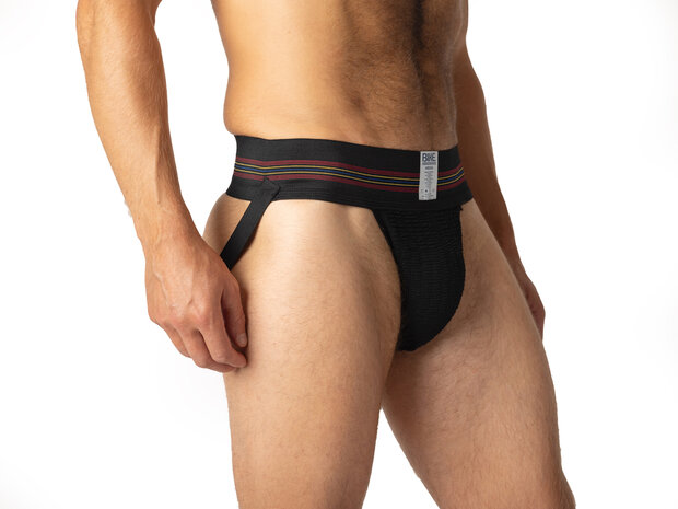 Bike Original - Jockstrap Herenslip - Elastische Tailleband 7,5 cm - Zwart - Maat 2XL