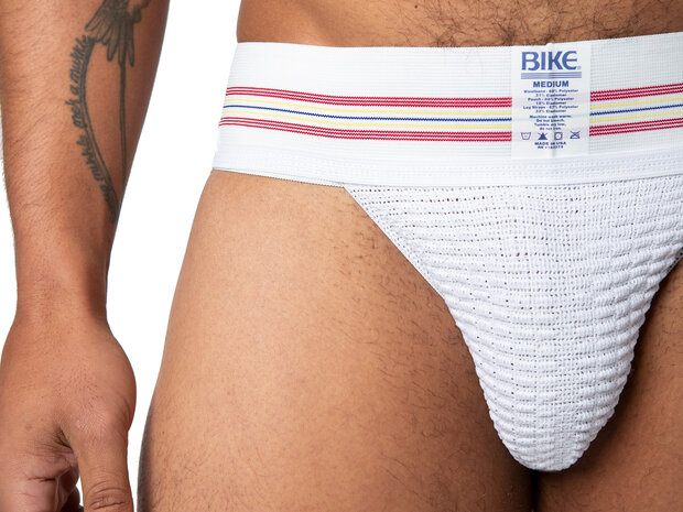 Bike Original - Jockstrap Herenslip - Elastische Tailleband 7,5 cm - Wit - Maat S