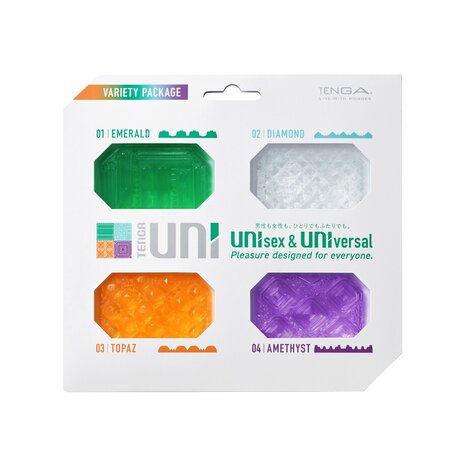 Tenga - Uni 1-4 - Unisex Stroker Variety Pack - 4 stuks - Multicolor