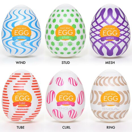 Tenga - EGG Variety Pack Wonder - Mini Masturbator - 6 stuks