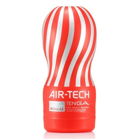 Tenga - Air-Tech Vacuum Cup Masturbator - Regular - Rood/Zilver