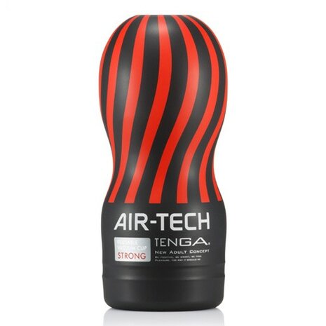 Tenga - Air-Tech Vacuum Cup Masturbator - Strong - Zwart/Rood