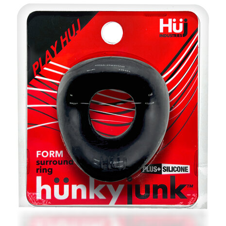 Hünkyjunk - Form - Gebogen Cockring - Zwart