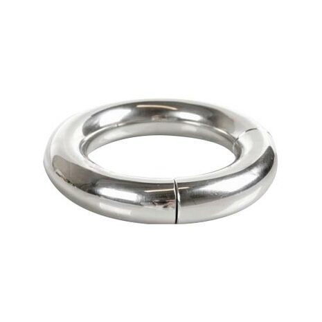 Black Label - Stainless Steel Magnetic Donut Cockring - Diameter 55 mm