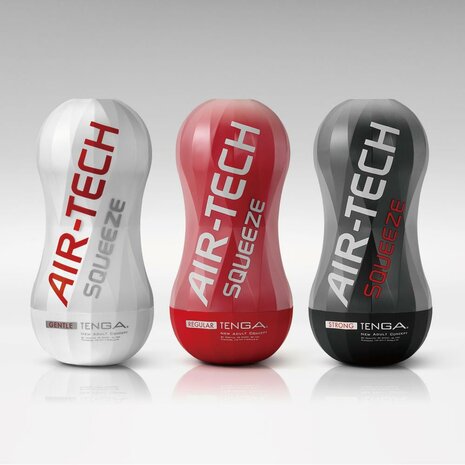 Tenga - Air-Tech Squeeze Masturbator - Strong - Zwart