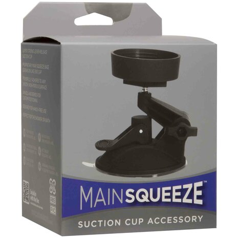 Main Squeeze - Zuignap - Masturbator Accessoire - Zwart