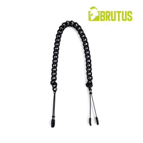 Brutus - Tepelklemmen - Metaal - Met Ketting - TWEEZER Nipple Clamps Black