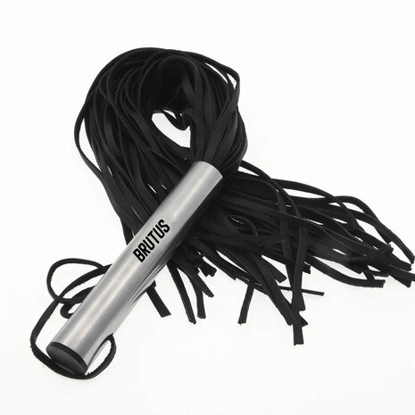 Brutus - Zweep - Leren Flogger met Stalen Handvat - Leather Flogger Large